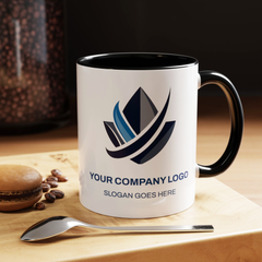 Custom Logo Mugs for Business, Bulk Orders, Personalized Company Logo Cups, Corporate Gifts, Branded Mugs, Custom Promotional Drinkware 11oz