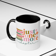 Personalized Just One More Chapter Mug, Custom Floral Book Coffee, Reading Teacher Mug, Bookish Mug, Teacher Mug, Cute Book Lover Gift 11oz