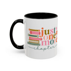 Personalized Just One More Chapter Mug, Custom Floral Book Coffee, Reading Teacher Mug, Bookish Mug, Teacher Mug, Cute Book Lover Gift 11oz