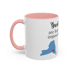 Long Distance Friendship Mug, Great Friends Are Hard To Find And Impossible To Forget Mug, Custom State to State Best Friend 11oz Mug