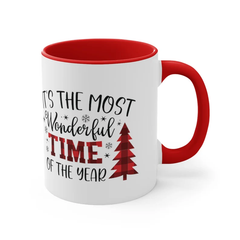 It's The Most Wonderful Time of the Year, Christmas Year, Christmas Holiday Printed Ceramic Mug 11oz, Gift for your Beloved