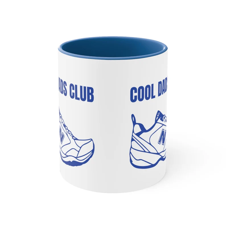 New Balance Cool Dads Club Coffee Mug | Funny Dad Gift 11oz Mug | Fathers Day New Balance Dad Joke Cup